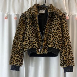 Cheetah fur jacket